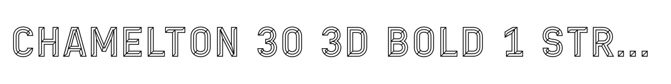 Chamelton 30 3D Bold 1 Stroke